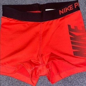 Red Nike Pro Spandex
